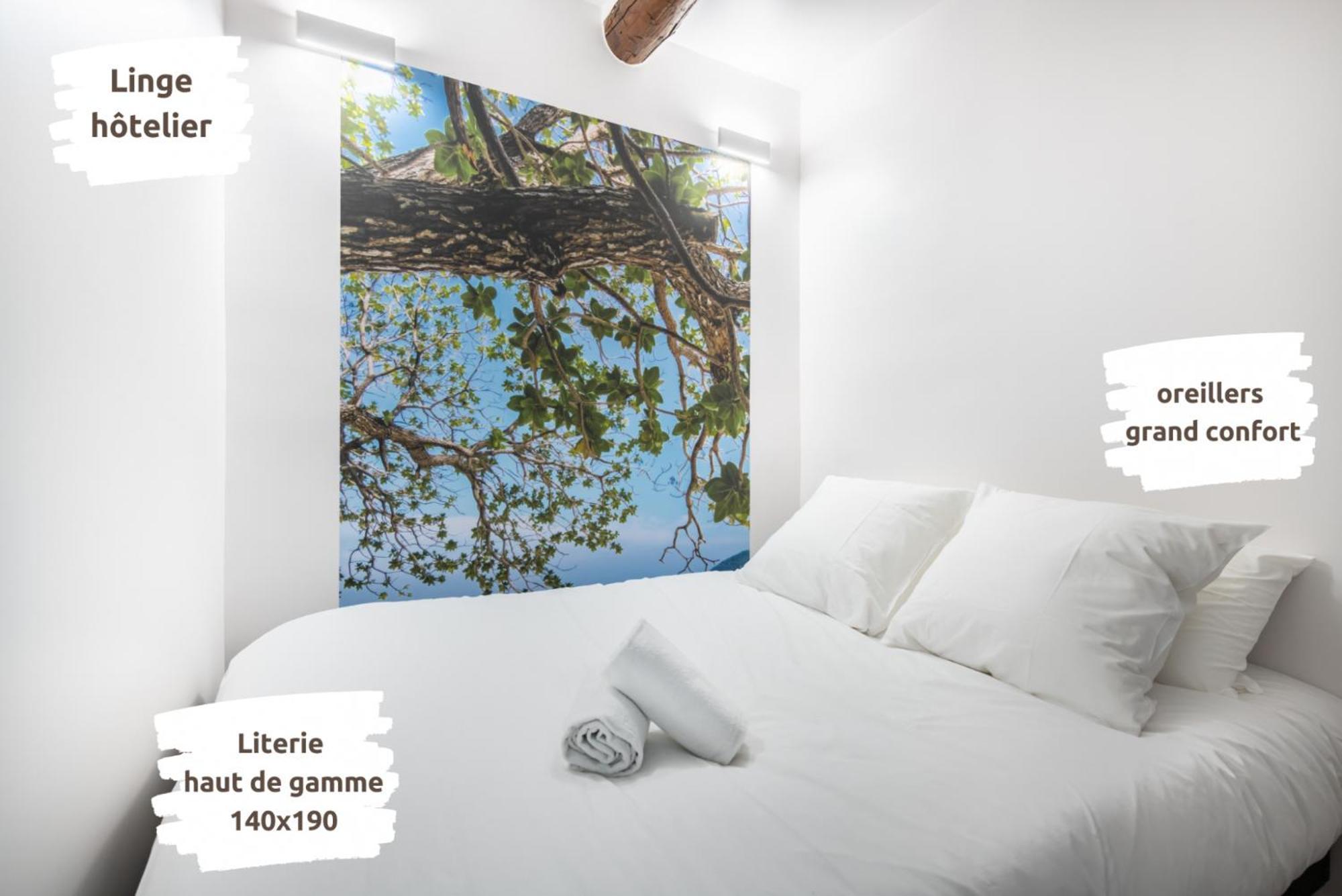 Апартаменты Lou Baou - Calme - Lumineux - Wifi Гардан Номер фото